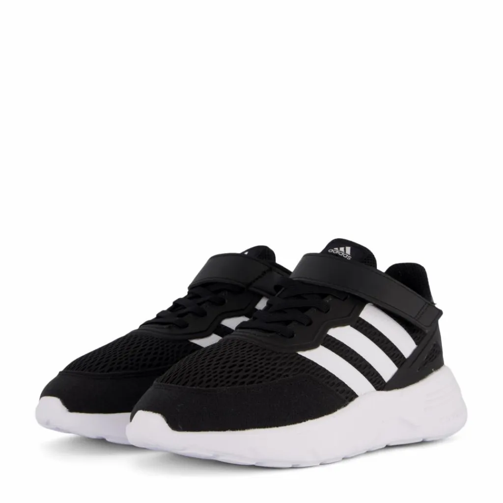 adidas Nebzed Elastic Lace Top Strap Shoes Core Black / Cloud White / Cloud White Svart Clearance