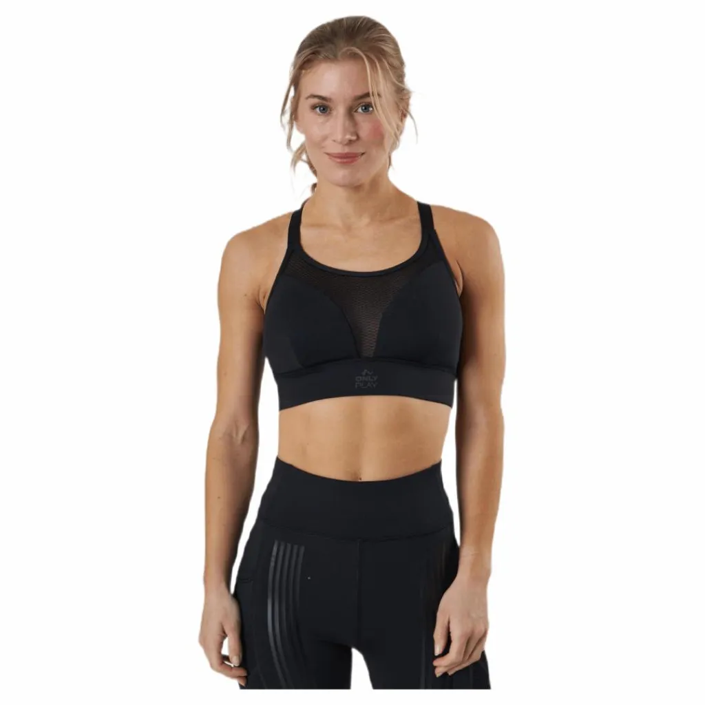 Only Play Nell Sports Bra Black Svart Discount