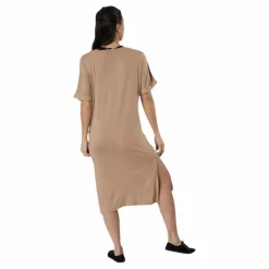 Pieces Neora Ss Fold Up Dress Beige New
