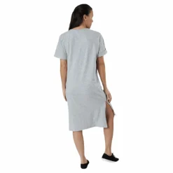 Pieces Neora Ss Fold Up Dress Grey Grå Outlet