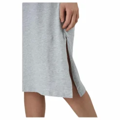 Pieces Neora Ss Fold Up Dress Grey Grå Outlet