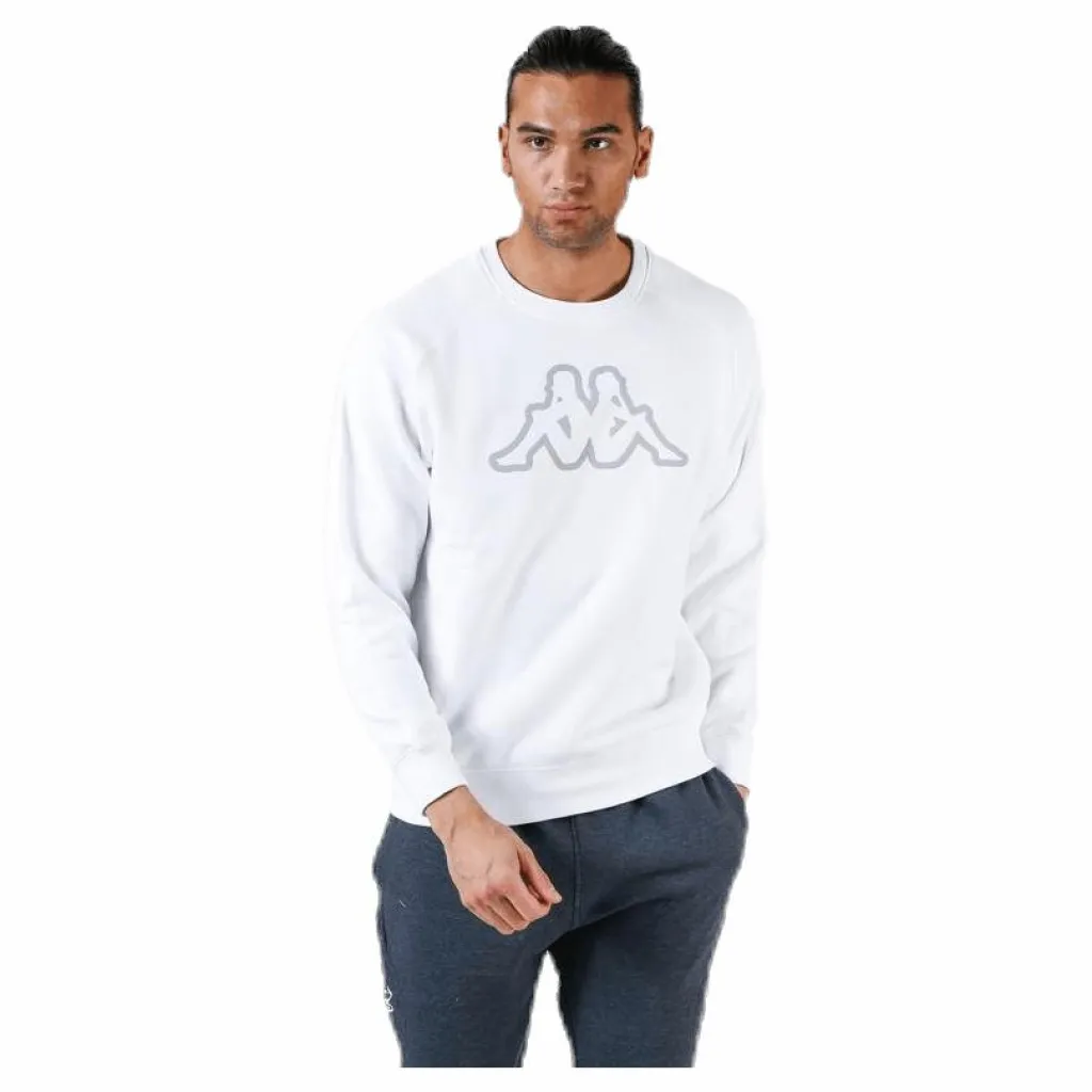 Kappa Nettuno Crewneck White Vit Outlet