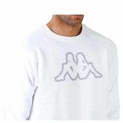 Kappa Nettuno Crewneck White Vit Outlet