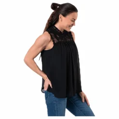 New Cat S/L Top Wvn Black*Only Sale
