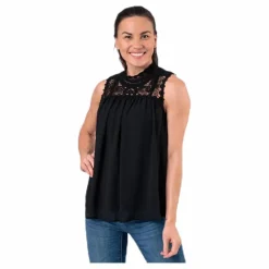 New Cat S/L Top Wvn Black*Only Sale