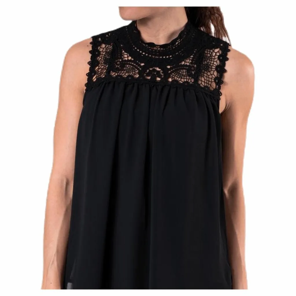 New Cat S/L Top Wvn Black*Only Sale
