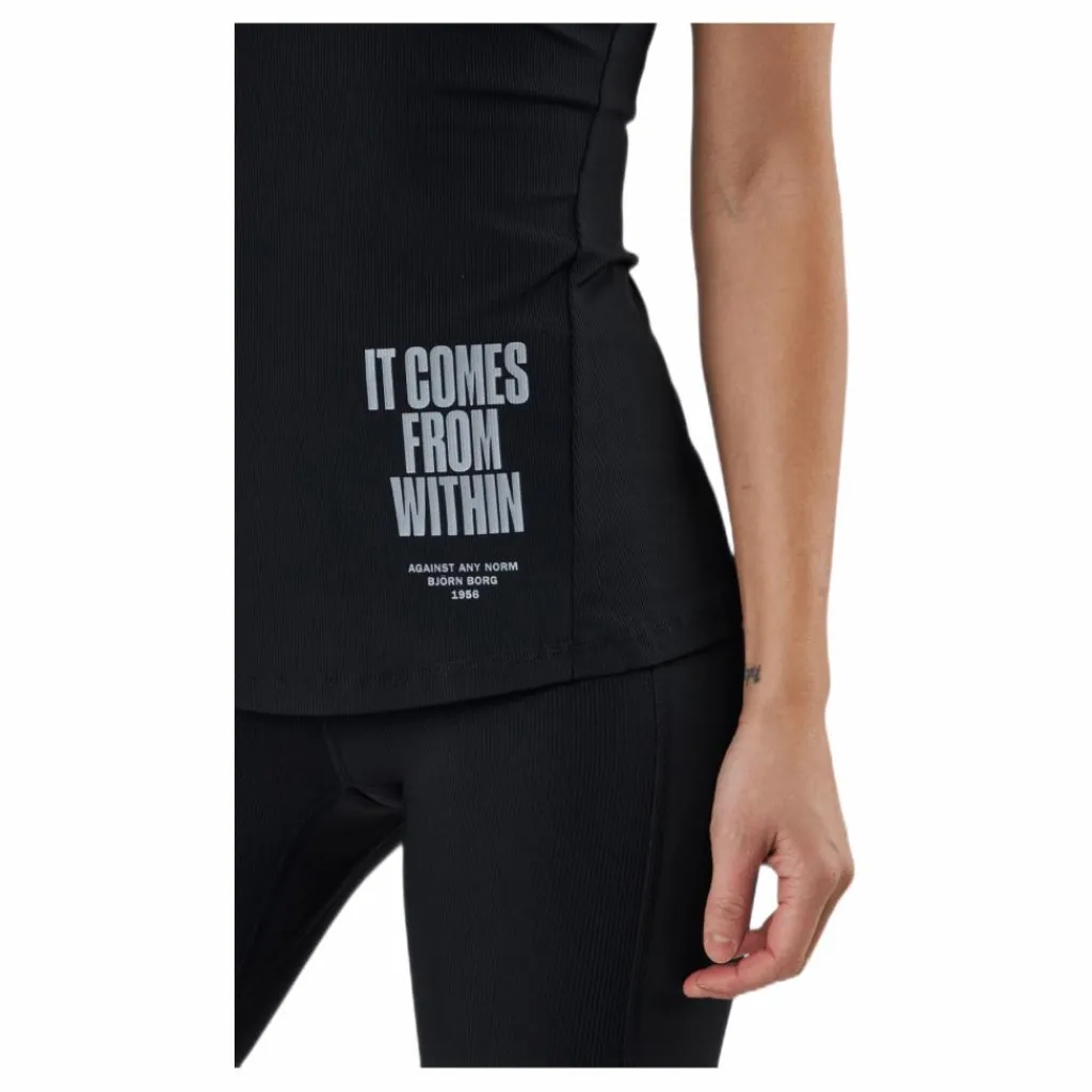 Night Rib Tank Black*Björn Borg