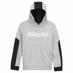 Air PO Hoodie Junior Black/Grey*Nike Discount