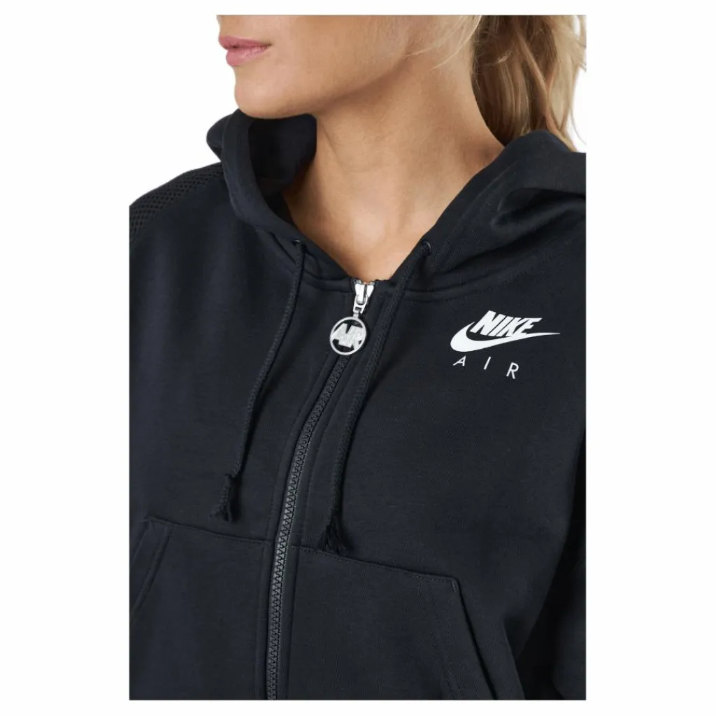 Nike Air Women's Full-zip Flee Black/black/white Svart Online