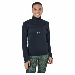 Nike Dri-fit Element Women's T Black/dk Smoke Grey/white Blå