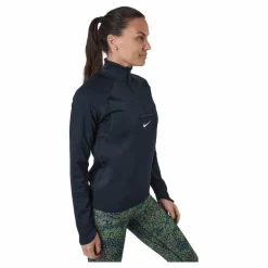 Nike Dri-fit Element Women's T Black/dk Smoke Grey/white Blå