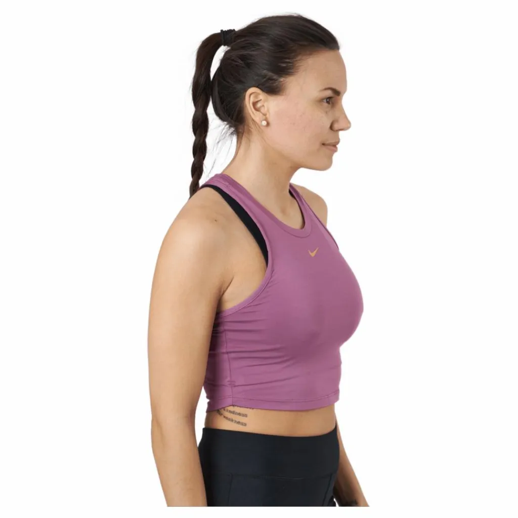 Nike Dri-fit One Luxe Women's Light Bordeaux/metallic Gold Lila Hot