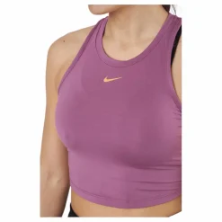 Nike Dri-fit One Luxe Women's Light Bordeaux/metallic Gold Lila Hot