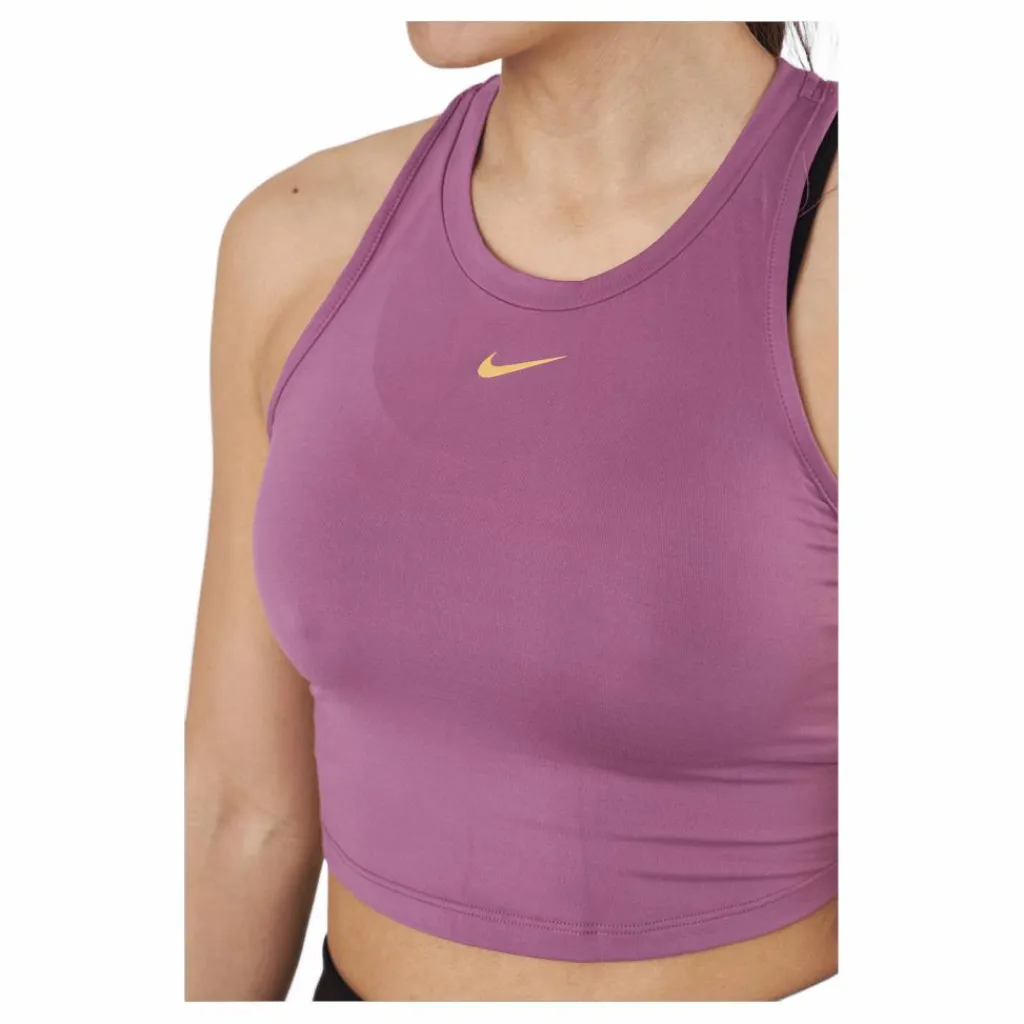 Nike Dri-fit One Luxe Women's Light Bordeaux/metallic Gold Lila Hot