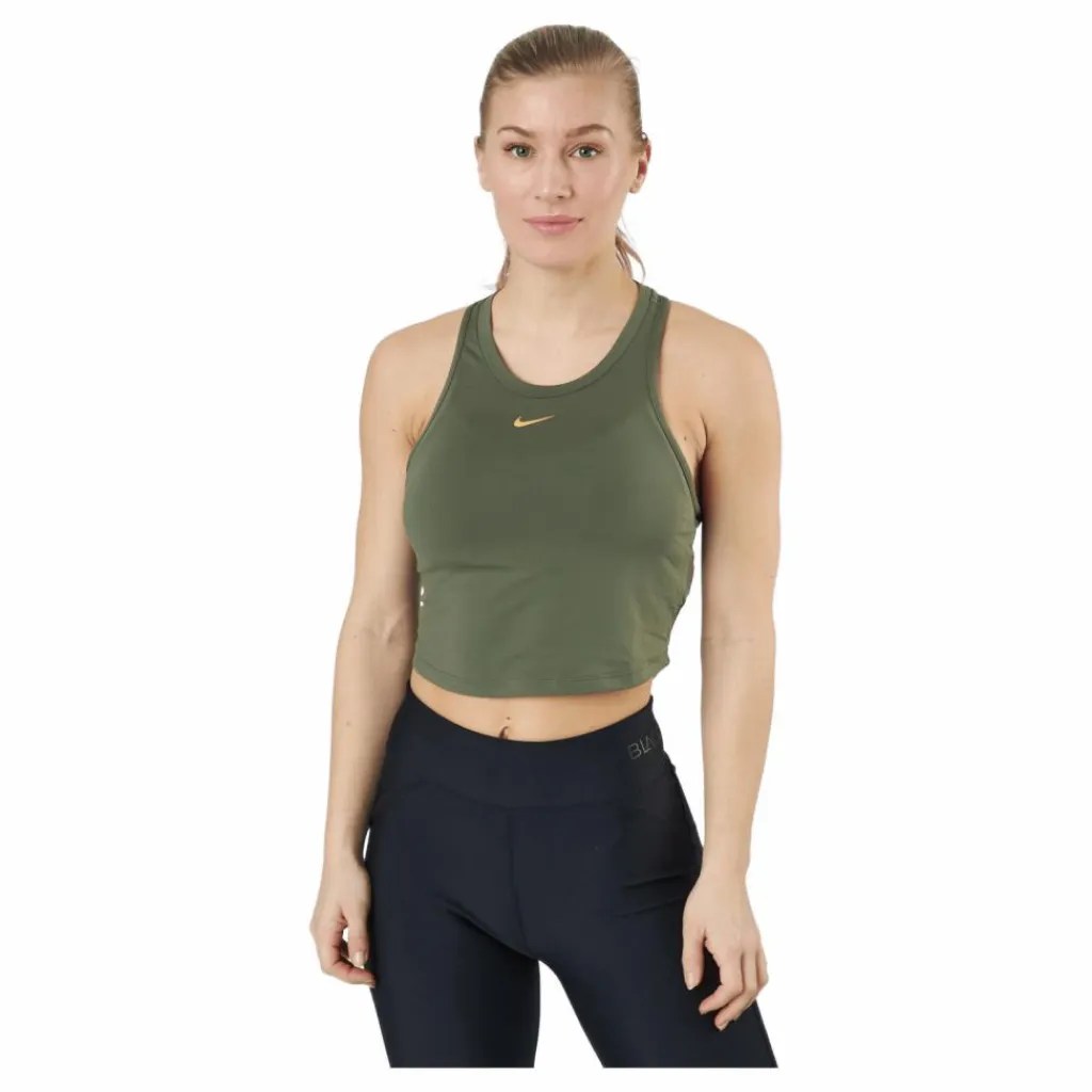 Dri-fit One Luxe Women's Medium Olive/metallic Gold*Nike New