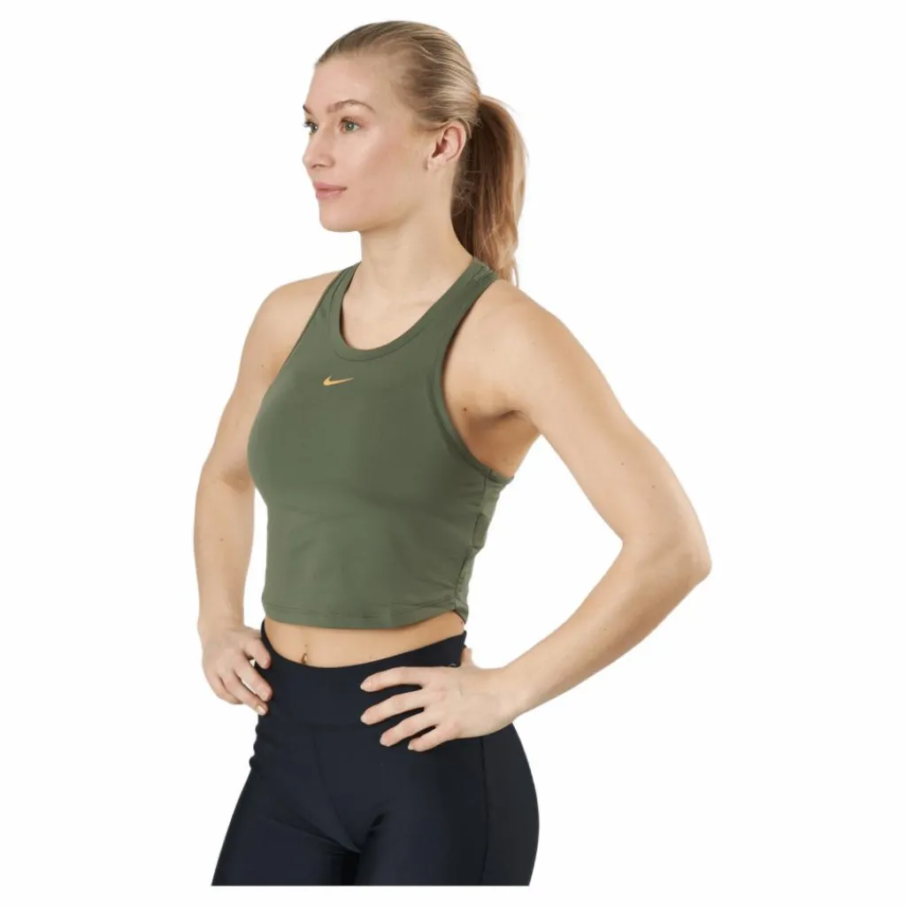 Dri-fit One Luxe Women's Medium Olive/metallic Gold*Nike New