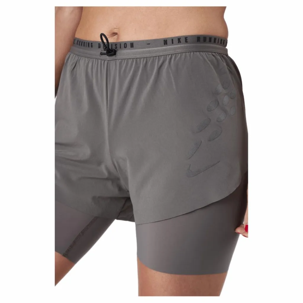 Nike Dri-fit Run Division Wome Cave Stone/cave Stone/black Grå Online