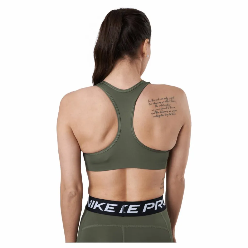 Nike Dri-fit Swoosh Women's Me Medium Olive/white Svart Online