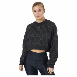 Nike Dri-fit Women's Novelty F Black/metallic Gold Svart Sale