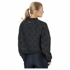 Nike Dri-fit Women's Novelty F Black/metallic Gold Svart Sale