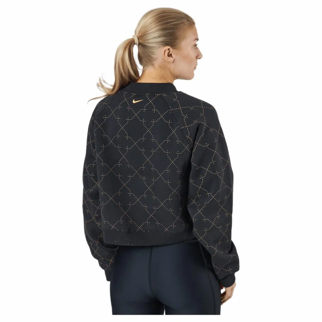 Nike Dri-fit Women's Novelty F Black/metallic Gold Svart Sale