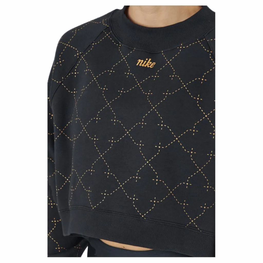 Nike Dri-fit Women's Novelty F Black/metallic Gold Svart Sale