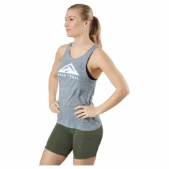 Nike Dri-fit Women's Trail Run Dk Grey Heather/white Grå Outlet