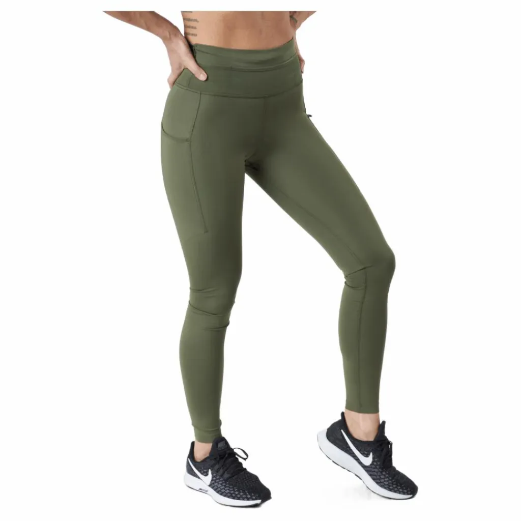 Nike Epic Luxe Women's Mid-ris Medium Olive/black/black Grön New
