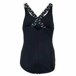 Nike Swim Nike Logo Tape Crossback One P Black Svart Best