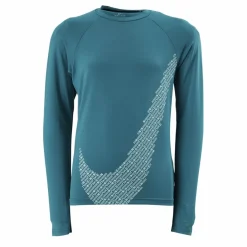 Nike Swim Nike Matrix Swoosh Long Sleeve Bright Spruce Blå New