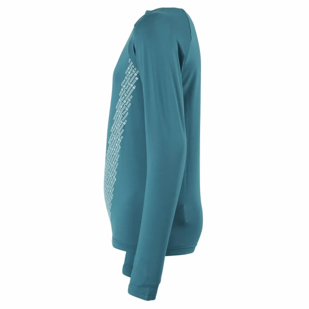 Nike Swim Nike Matrix Swoosh Long Sleeve Bright Spruce Blå New