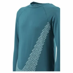 Nike Swim Nike Matrix Swoosh Long Sleeve Bright Spruce Blå New