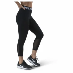 Nike Pro 365 Women's Mid-Rise Crop Leggings BLACK/WHITE Svart Discount
