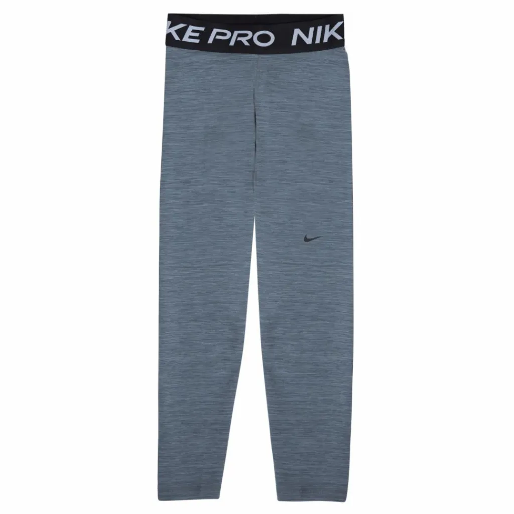 Nike Pro 365 Women's Mid-Rise Crop Leggings SMOKE GREY/HTR/BLACK/BLACK Blå Outlet