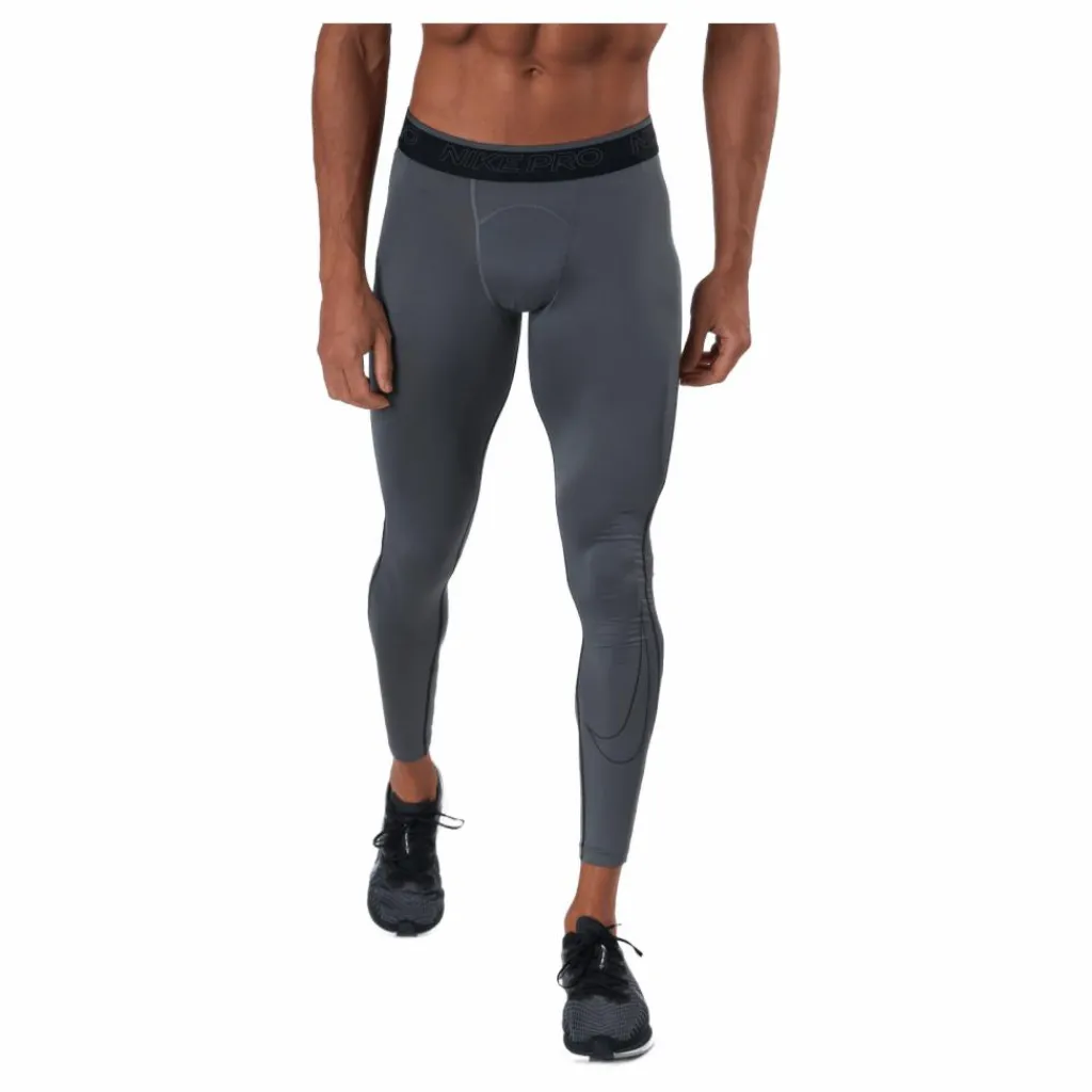 Nike Pro Dri-FIT Men's Tights IRON GREY/BLACK/BLACK Svart Discount