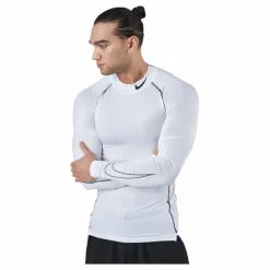 Pro Dri-FIT Men's Tight Fit Long-Sleeve Top WHITE/BLACK/BLACK*Nike Sale