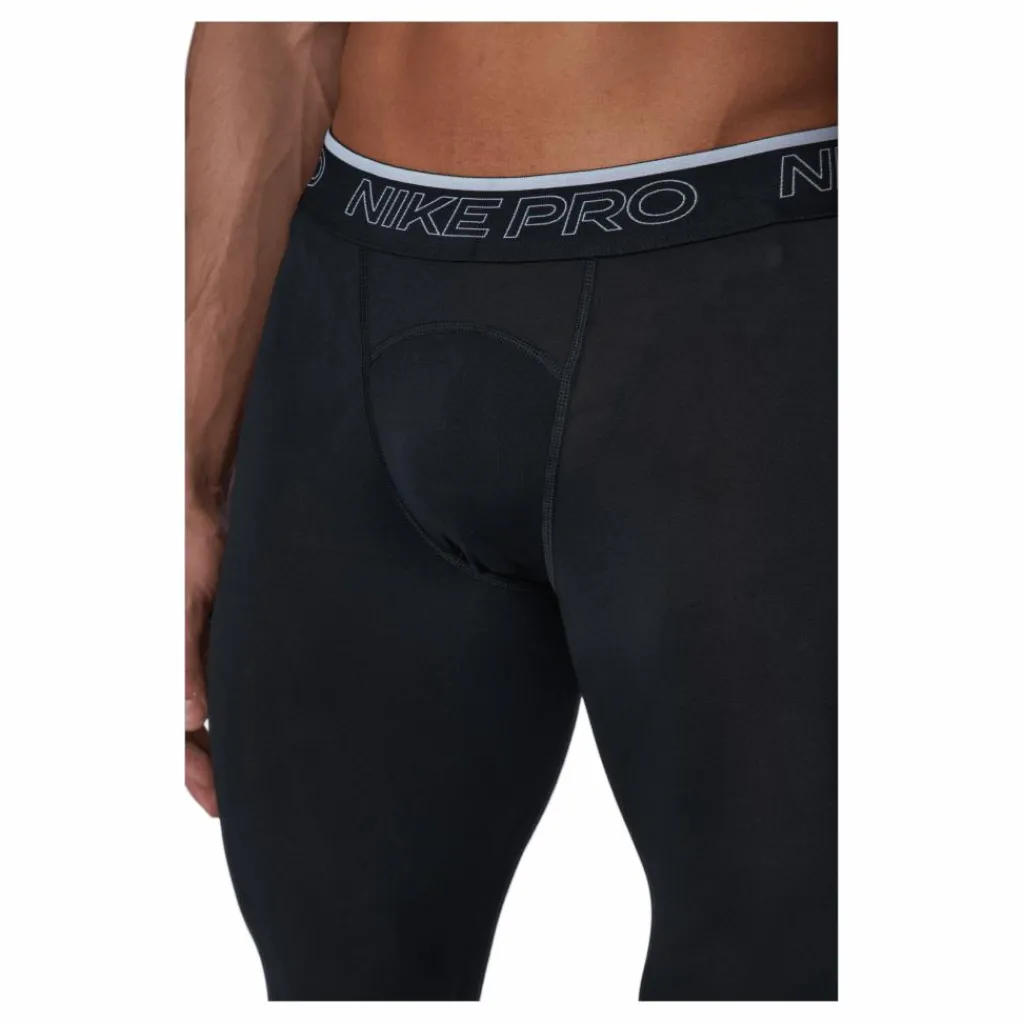 Nike Pro Dri-FIT Men's Tights BLACK/WHITE Svart