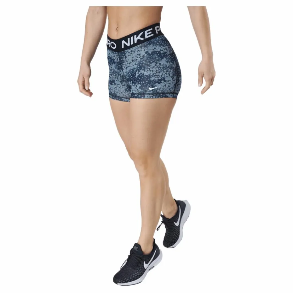 Pro Dri-fit Women's 3" Pr Aviator Grey/black/white*Nike New