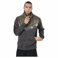 Nike Sportswear Men's Full-zip Medium Ash/olive Grey/white Grå Sale