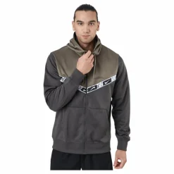 Nike Sportswear Men's Full-zip Medium Ash/olive Grey/white Grå Sale