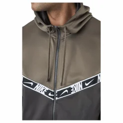 Nike Sportswear Men's Full-zip Medium Ash/olive Grey/white Grå Sale