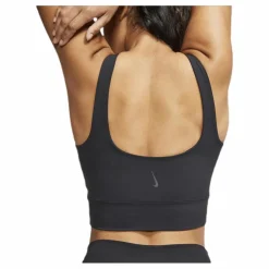 Nike Yoga Luxe Crop Top Black/Grey Svart Clearance
