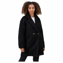 Only Nina Celeste Wool Coat Black Svart Clearance