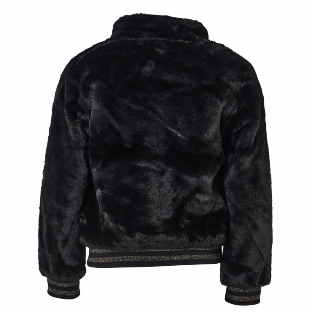 Name It Nkfmanette Faux Fur Bomber Jac Black Svart Online