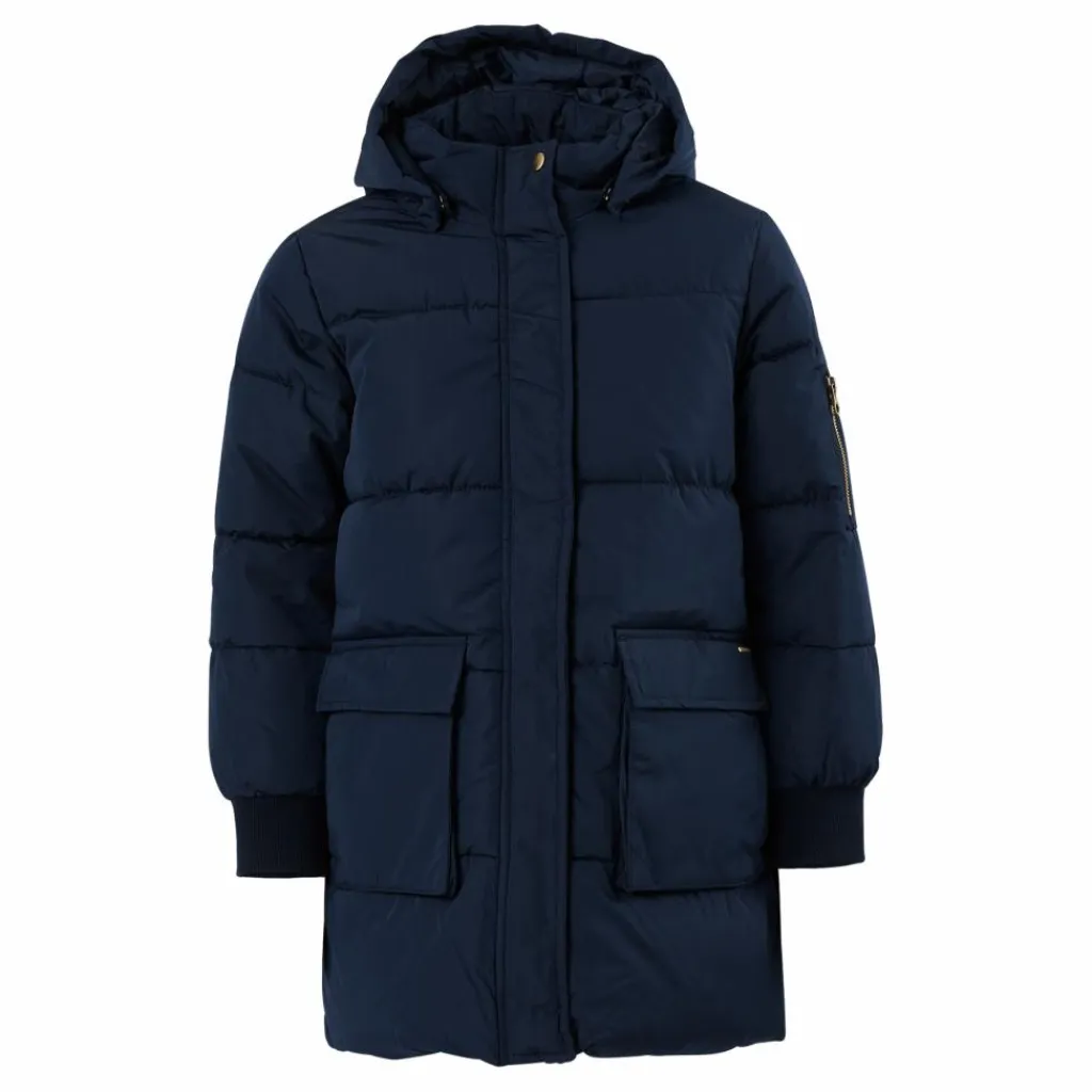 Nkfmuso Long Puffer Jacket Cam Dark Sapphire*Name It Outlet