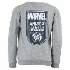 Name It Nkmmarvel Patryc Sweat Bru Mar Grey Melange Grå New