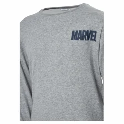 Name It Nkmmarvel Patryc Sweat Bru Mar Grey Melange Grå New