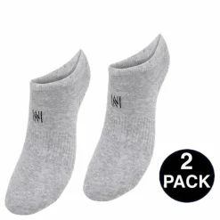 No Show Socks - Leo 2-Pack Grey*Norfolk Online