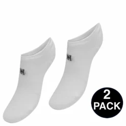 No Show Socks - Leo 2-Pack White*Norfolk Outlet