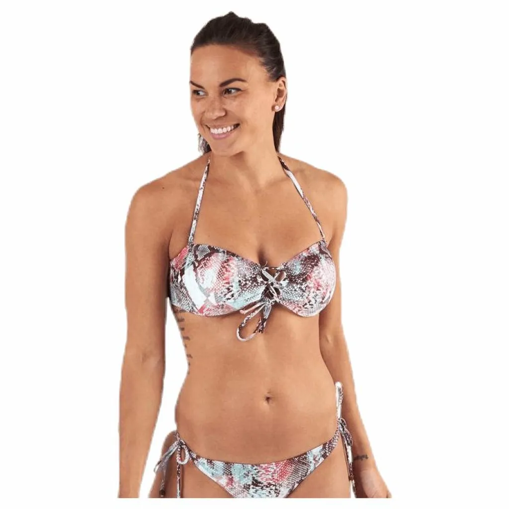Pieces Noelle Bikini Bandeau Beige Clearance